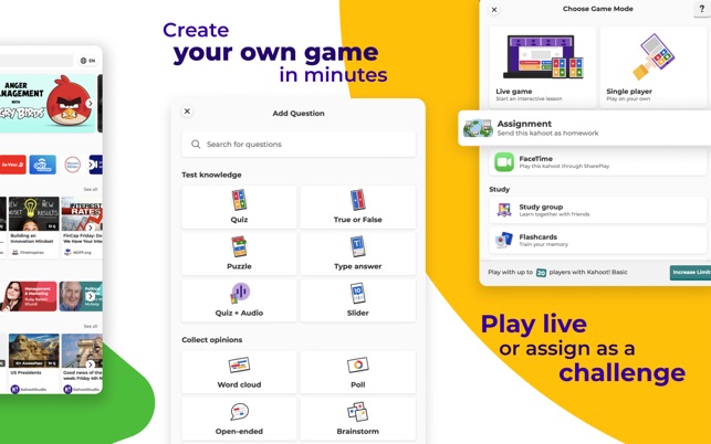 Kahoot! Play & Create Quizzes - Apps on Google Play