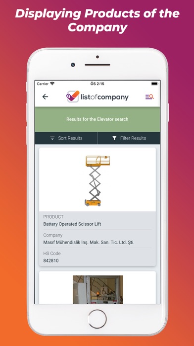 ListofCompany Screenshot