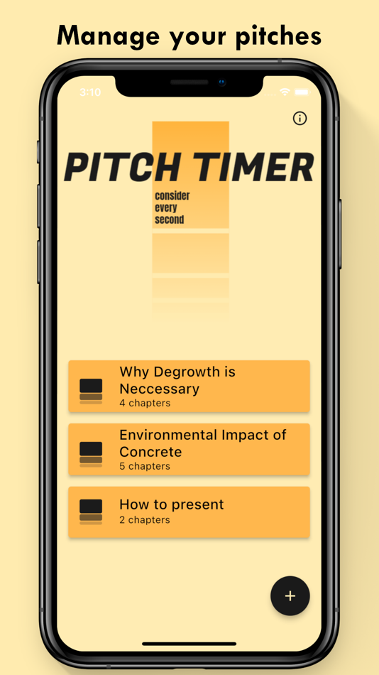 #2. Pitch Timer (iOS) By: Elia Bieri