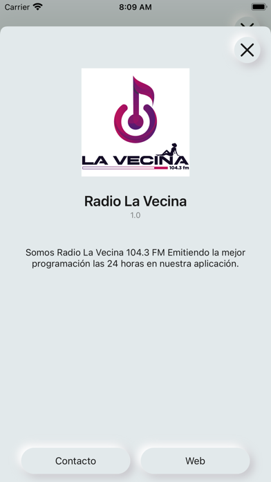 Radio La Vecina Screenshot