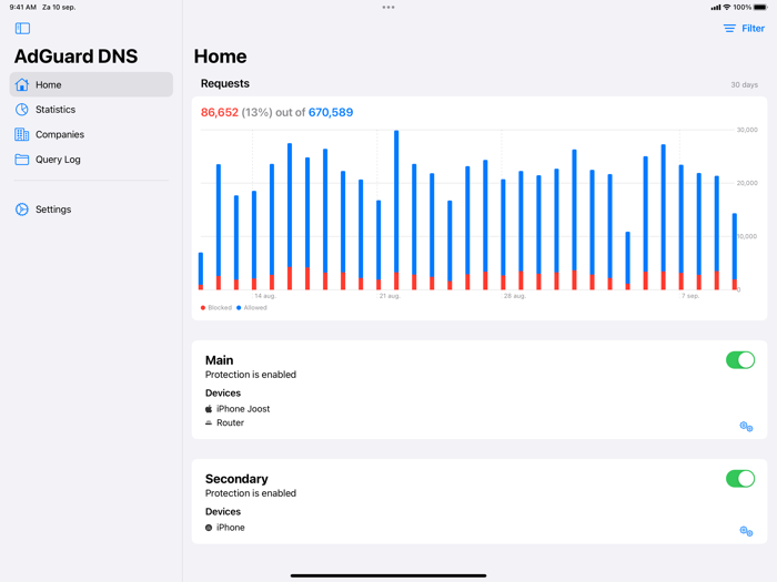 Remote for AdGuard DNS