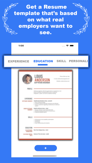 Resume & Curriculum vitae-PDF Screenshot