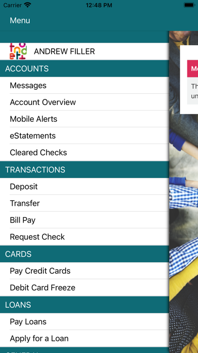 Tendto Mobile Banking Screenshot