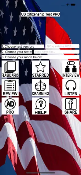 Game screenshot US Citizenship Test - PRO mod apk