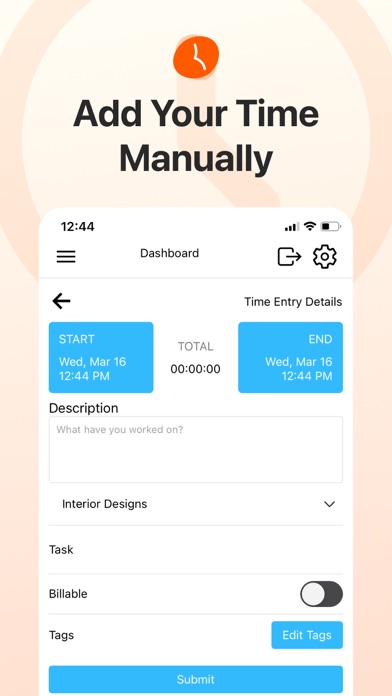 Clockbook Tracker Screenshot