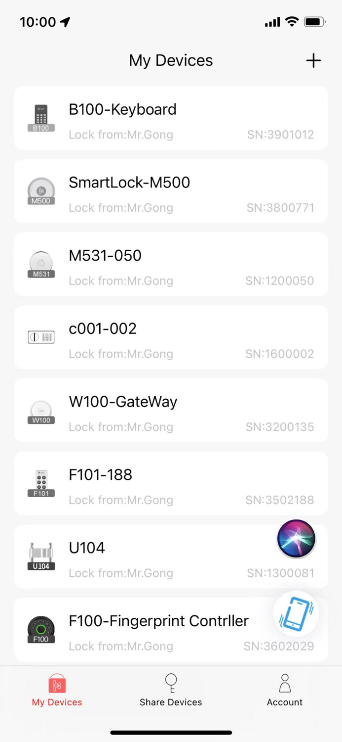 Cloud Smart Lock App