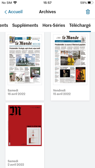 Journal Le Monde Screenshot