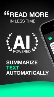 text summary tool automatic ai iphone screenshot 1