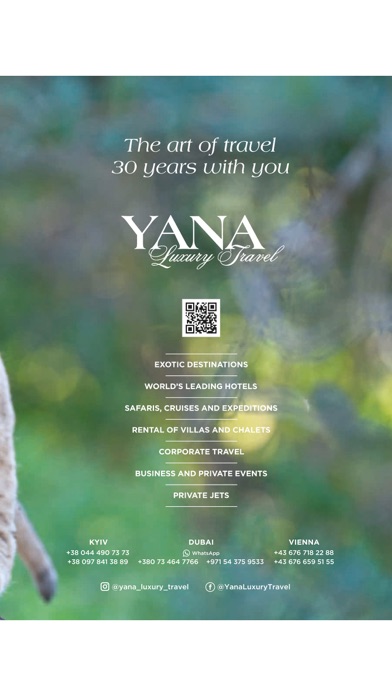 Yana Luxury Travel Magazine Screenshot