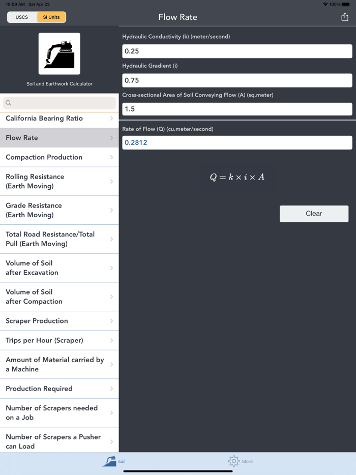 Soil and Earthwork Calculator