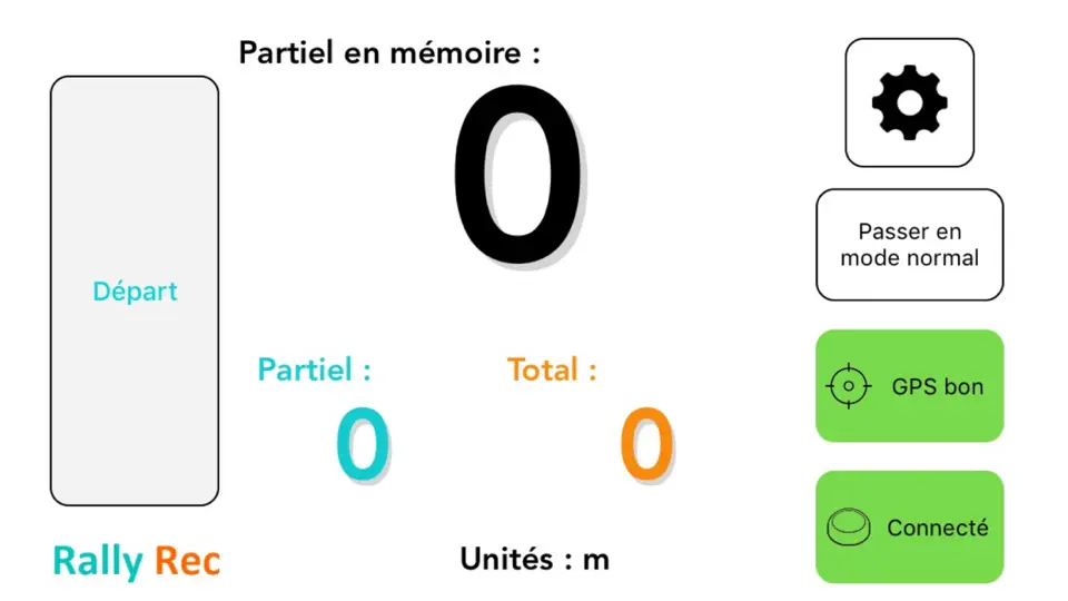 Capture d'écran de Rally Rec sur iPhone 6