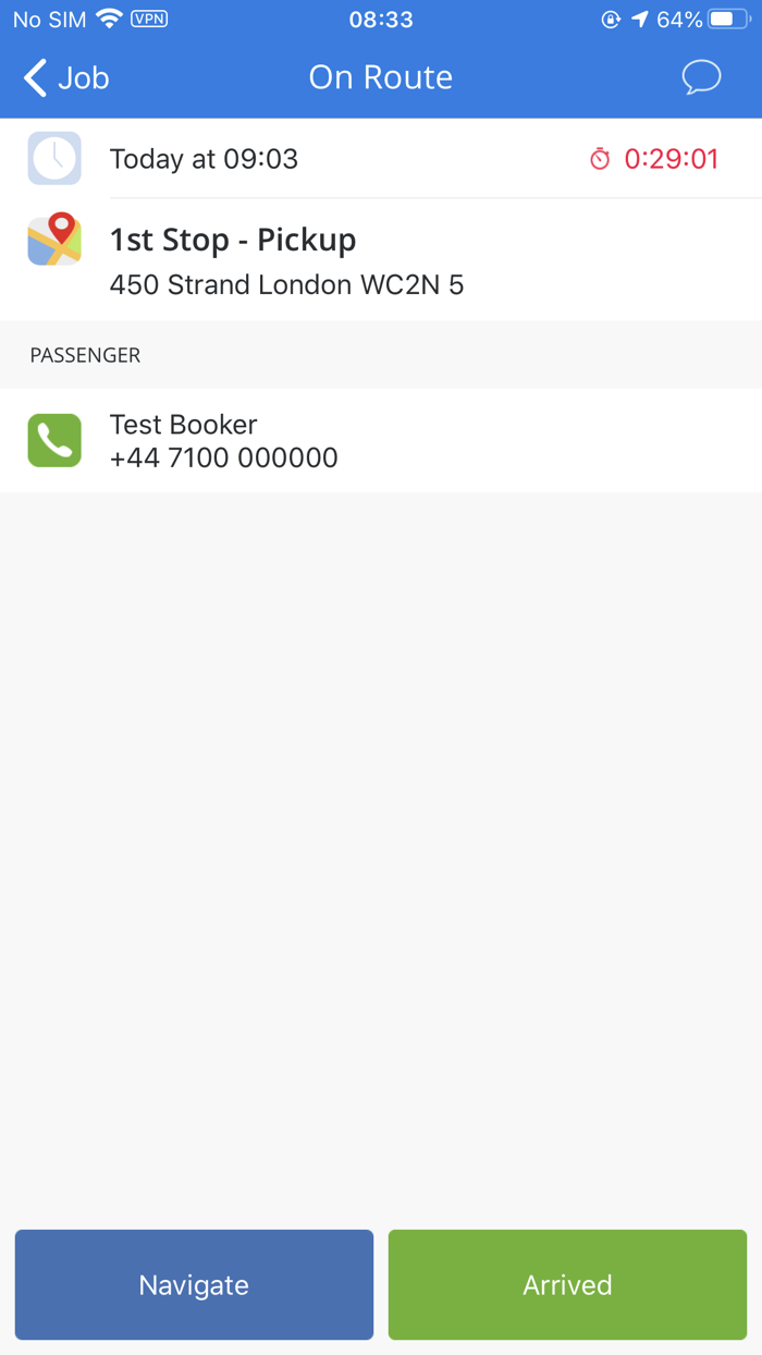 Enterprise Taxis Driver