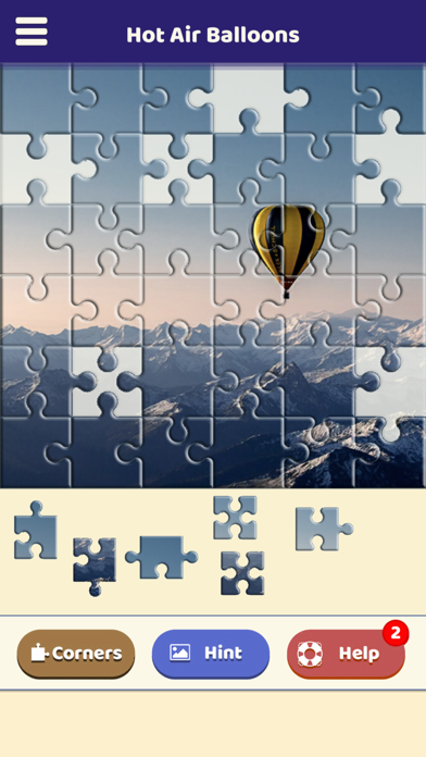 Hot Air Balloons Puzzle Screenshot