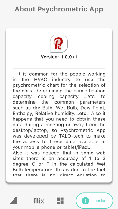 TALO Psychrometric Pro Screenshot