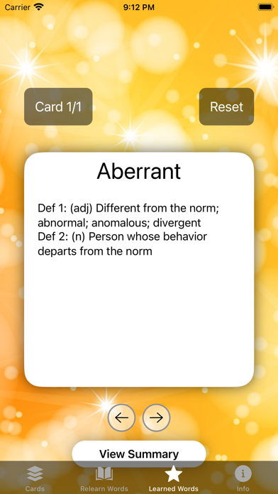 College Vocabulary Prep Screenshot