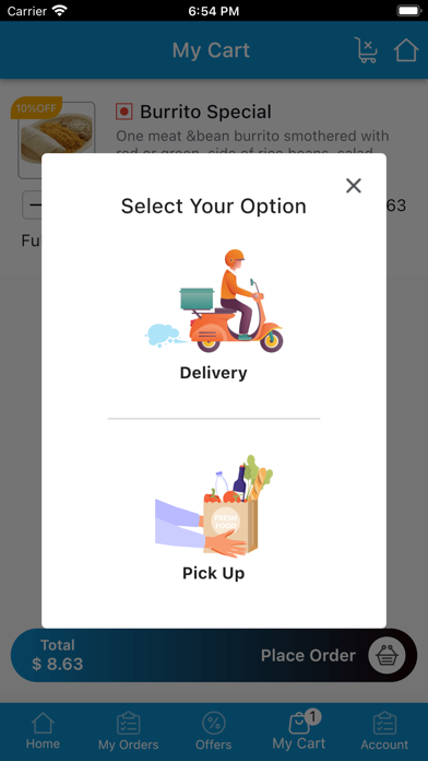 Foodmania Customer Screenshot