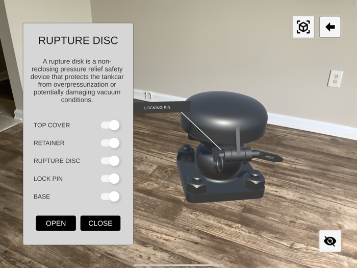 TRANSCAER AR Model Viewer