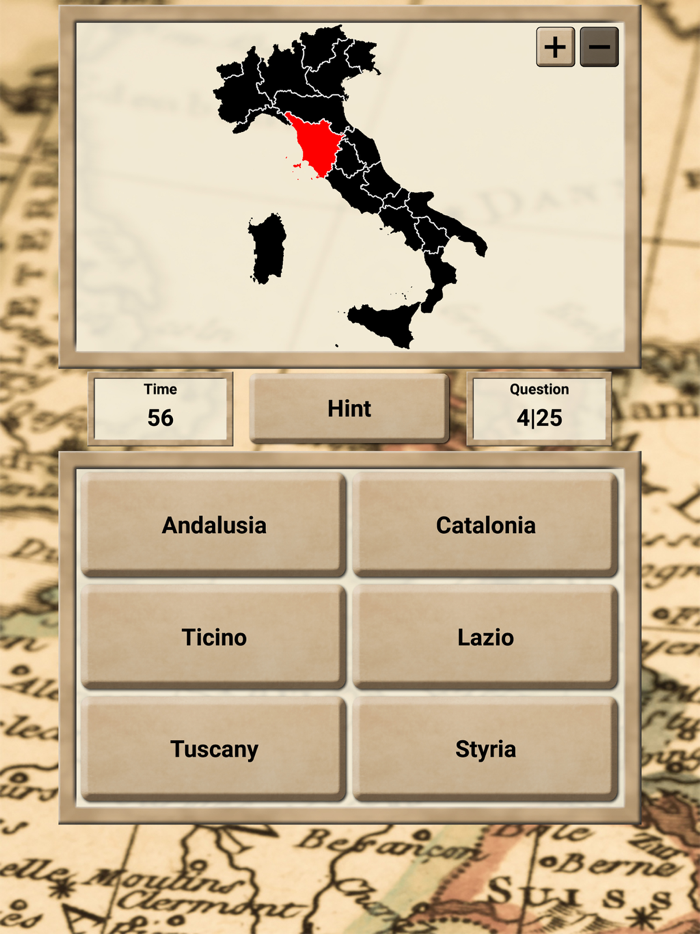 Europe Geography - Quiz Game