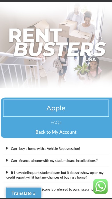 Rentbusters App Screenshot