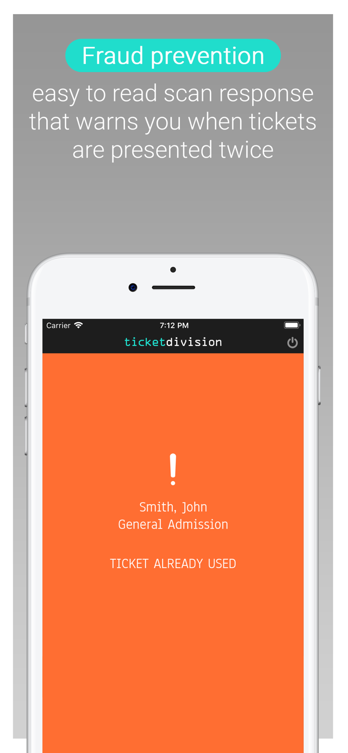 Ticket Division Scanner