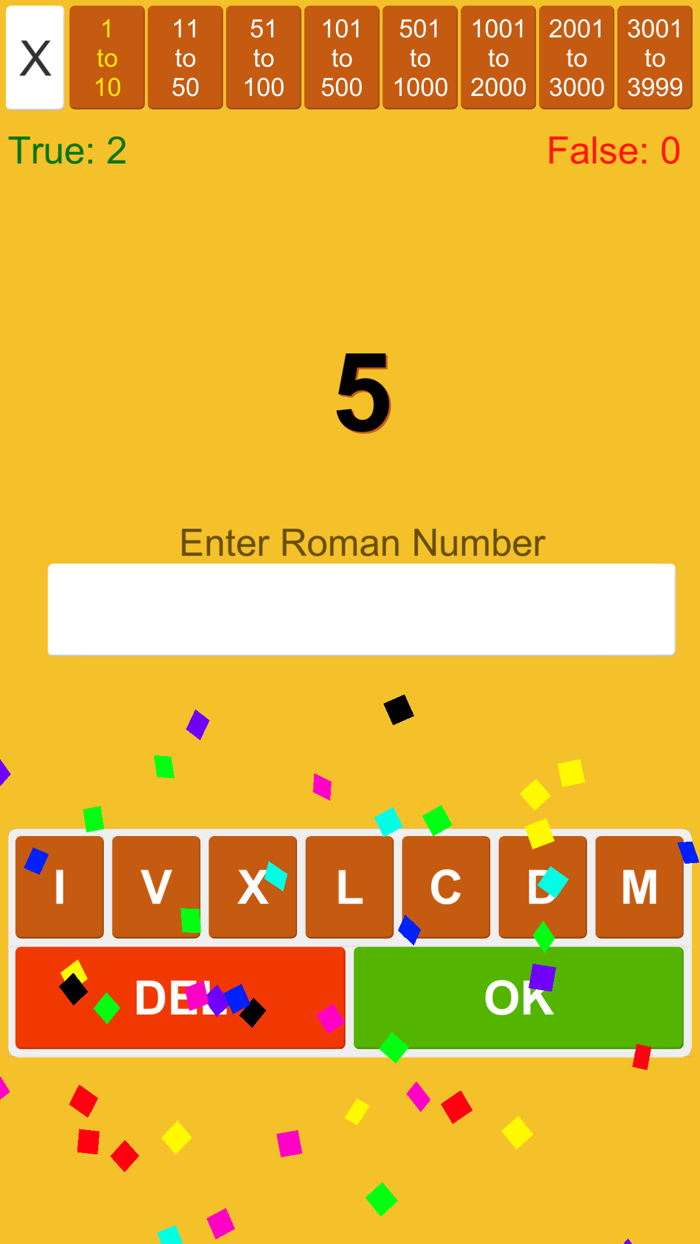 Roman Numerals Learn and Quiz