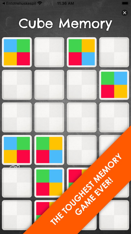 #1. Cube Memory (iOS) 来自: Anders Peter Amsnaes