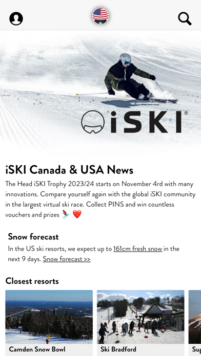 iSKI USA - Ski Snow Track Screenshot