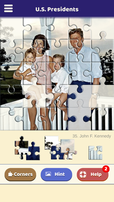 U.S. Presidents Puzzle Screenshot