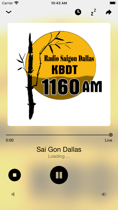 Saigon Dallas Radio Screenshot