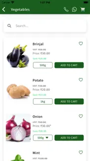 green groceries iphone screenshot 2