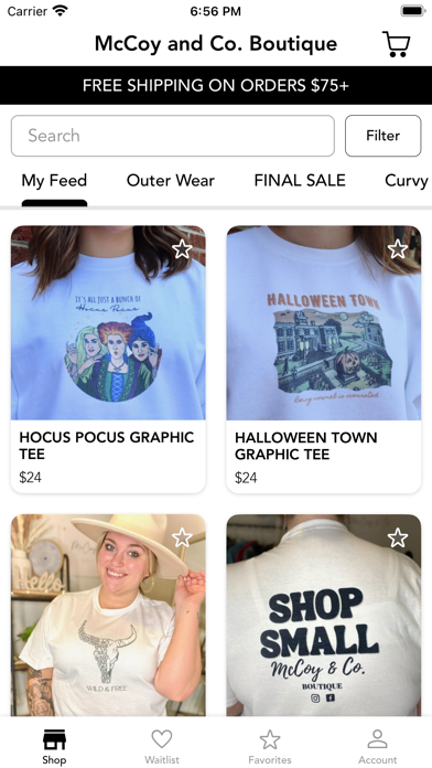 McCoy and Co. Boutique Screenshot
