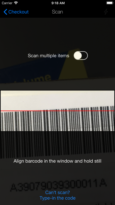 Tufts Library Mobile Checkout Screenshot