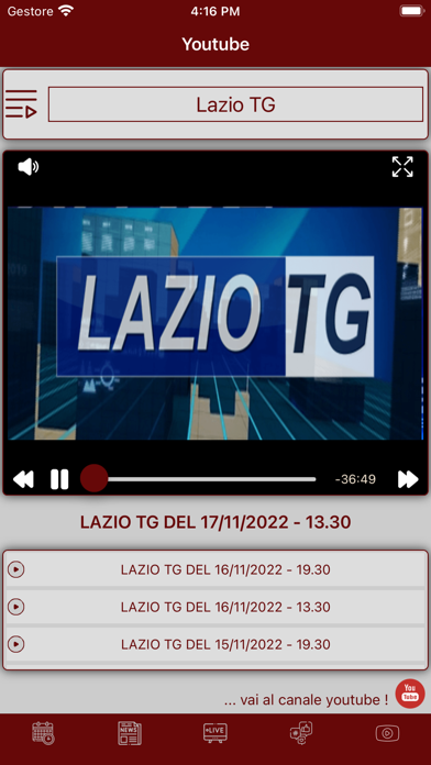Lazio Tv Screenshot