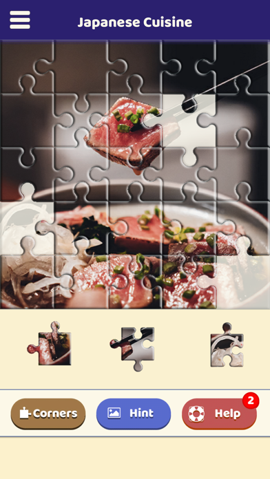Japanese Cuisine Puzzle Screenshot
