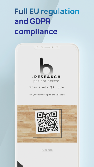 b.research Patient Access Screenshot