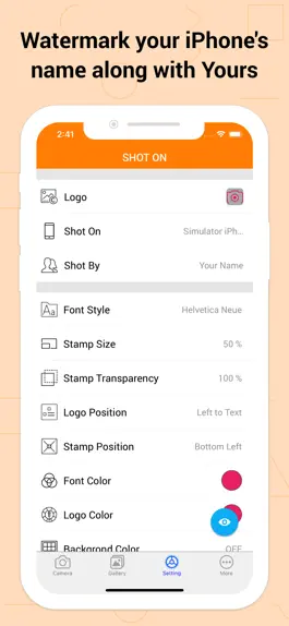 Game screenshot Shot On Watermark for Photos apk