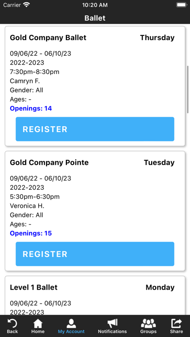 Pivot Dance Center Screenshot
