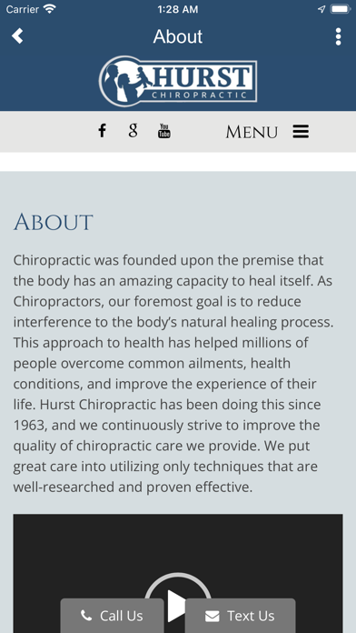Hurst Chiropractic Screenshot