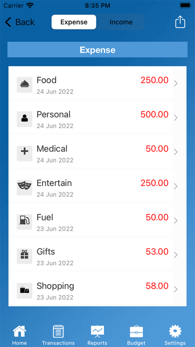 Spending Tracker Income Pro Screenshot
