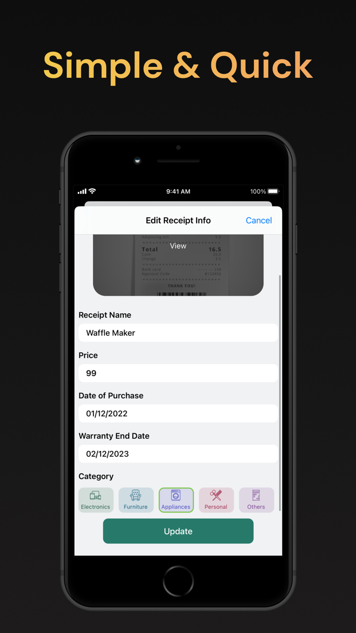ReceiptSafe - Warranty Tracker