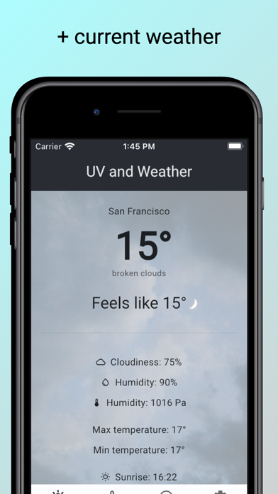 Screenshot #3 pour UV + Weather