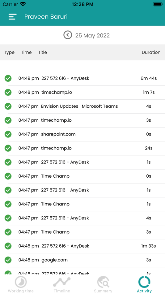 #2. Time Champ (iOS) 由: Siva Anjaneyulu Byrapuneni