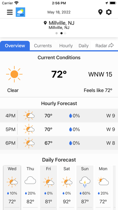 NorCast Weather Screenshot