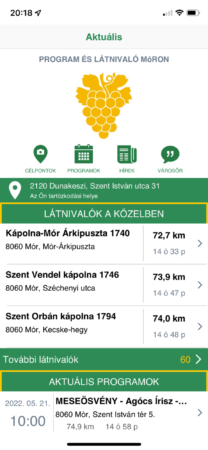 MórApp screenshot 1