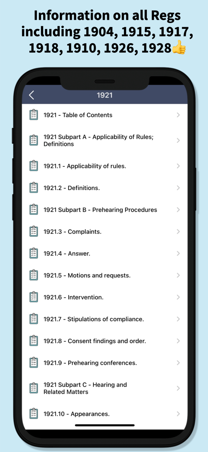 OSHA Safety Regulations