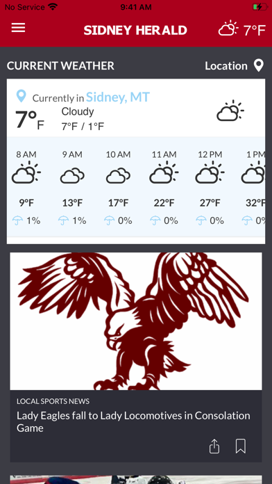 Sidney Herald Screenshot