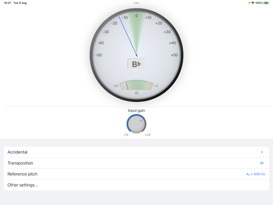Screenshot #4 pour Transposable Chromatic Tuner