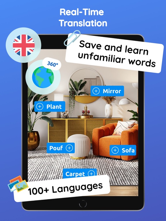 Photo Camera Voice Translator iPad screenshot 2 - Utilities app