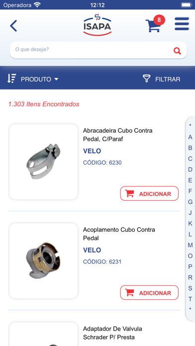 Isapa Bicicleta - Catálogo Screenshot