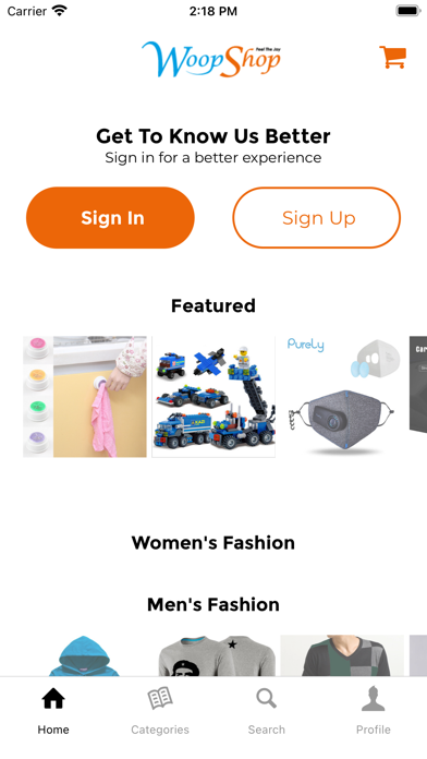 WoopShop Screenshot